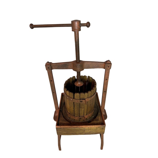 Antique Wooden Cider & Wine Press For Sale In Miami - Image 6 of 13