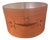 Cognac Leather Rounded Storage Container For Sale