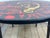 Vintage Round Graphic Red and Yellow Ceramic Coffee Table, 1960s For Sale - Image 4 of 12