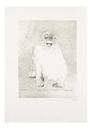 Sergio Barletta , Homo Ludens , Original Etching by Sergio Barletta , 1991