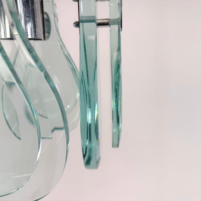 1970s Italian Designer Chandelier For Sale - Image 10 of 12