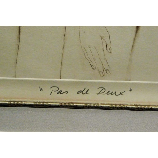 1970s G H Rothe Pas De Deux 1977 Hand Signed Art Limited Edition Ballet Dancer Framed For Sale - Image 5 of 6
