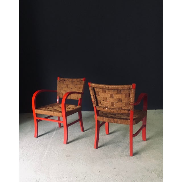Wood Mediterranean Armchairs, France, 1950s, Set of 2 For Sale - Image 7 of 18
