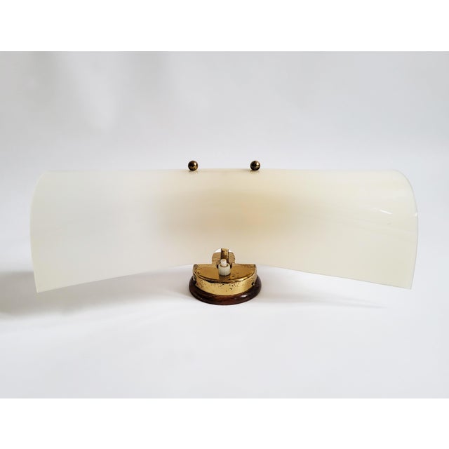Mid-Century Modern Acrylic and Brass Wall Light, 1950s For Sale - Image 12 of 12