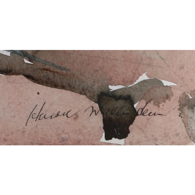 American Harold Wallerstein, Wooded Landscape, Watercolor on Paper For Sale - Image 3 of 3