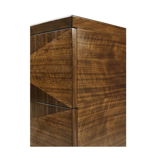 Not Yet Made - Made To Order Mid Century Style Walnut Nightstand For Sale - Image 5 of 11