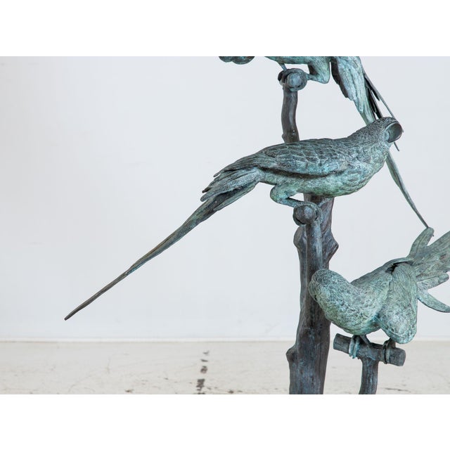 Bronze Sculpture of Three Parrots, Italy Mid 20th C. For Sale - Image 10 of 18