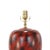 Early 21st Century Vintage Art Deco Hand-Painted Red and Black Tortoiseshell Porcelain Table Lamps - Pair For Sale - Image 5 of 9