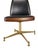 Vintage B. Brody Seating Company Mid-Century Modern swivel chair, manufactured in Chicago, Illinois. Features a...
