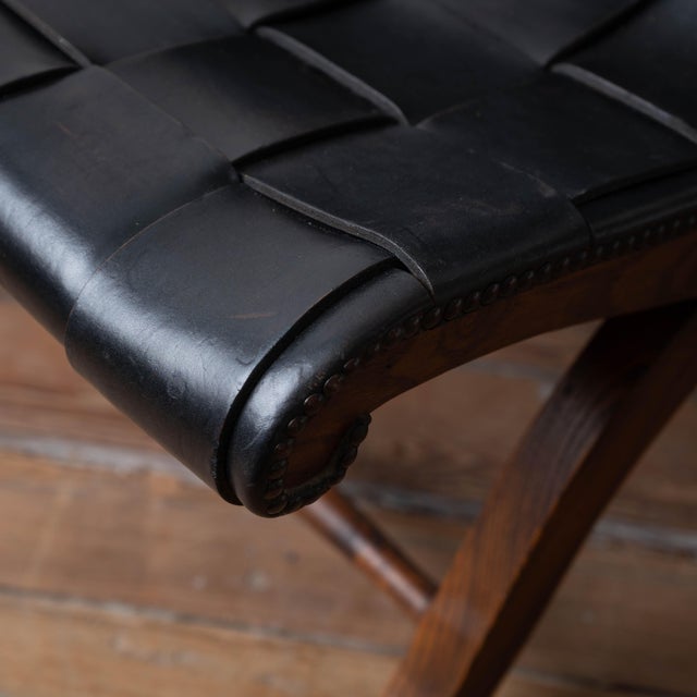 Pierre Lottier Leather Lounge Chair, 1960s For Sale - Image 11 of 18
