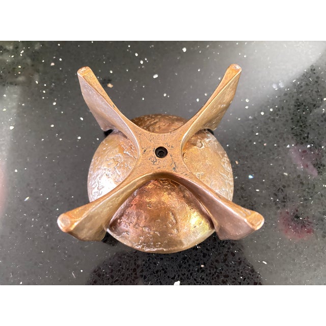 Brutalist Brutalist Bronze Candlestick by Michael Harjes, Germany, 1960 For Sale - Image 3 of 10