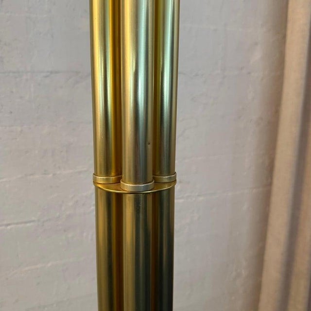 Metal 1930s Art Deco Tubular Anodized Aluminum Standing Coatrack by Warren McArthur For Sale - Image 7 of 10