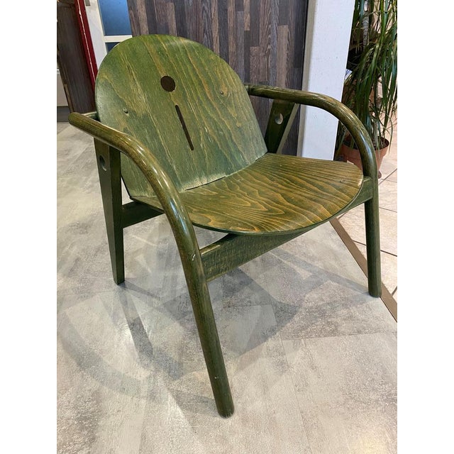 Vintage Baumann Green Lounge Chair, 1970s For Sale - Image 12 of 18