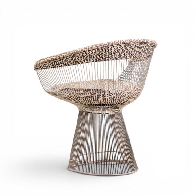 Brass Warren Platner for Knoll Mid Century Dining Chairs - Pair For Sale - Image 8 of 12