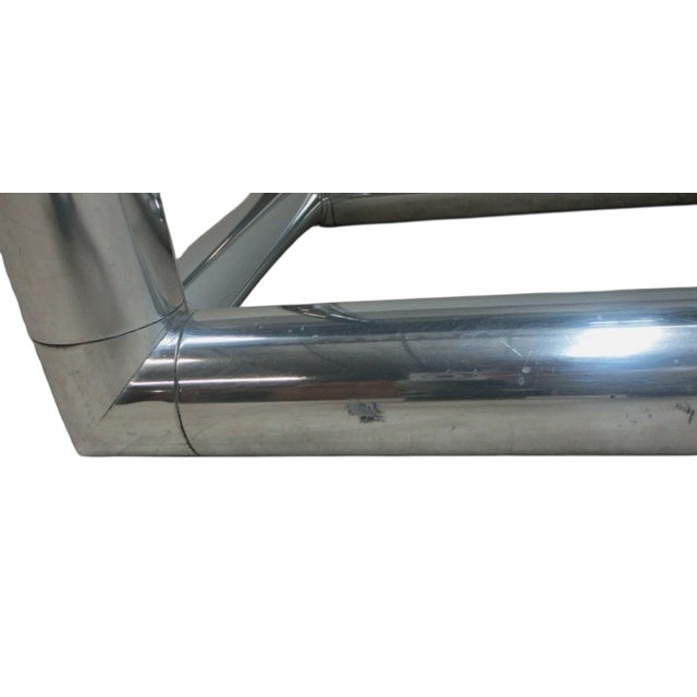 Mid Century Monumental Tubular Aluminum Chrome Etagere Shelf Vintage Display Baughman Style For Sale - Image 15 of 17