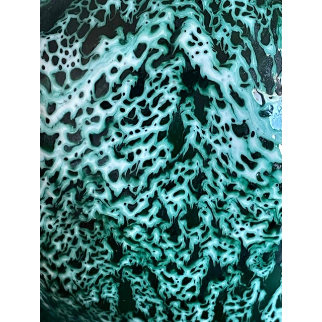 Emerald 1950s Mid-Century Modern Ray Camart Vallauris Emerald Green Double-Bulb Pitcher For Sale - Image 8 of 8