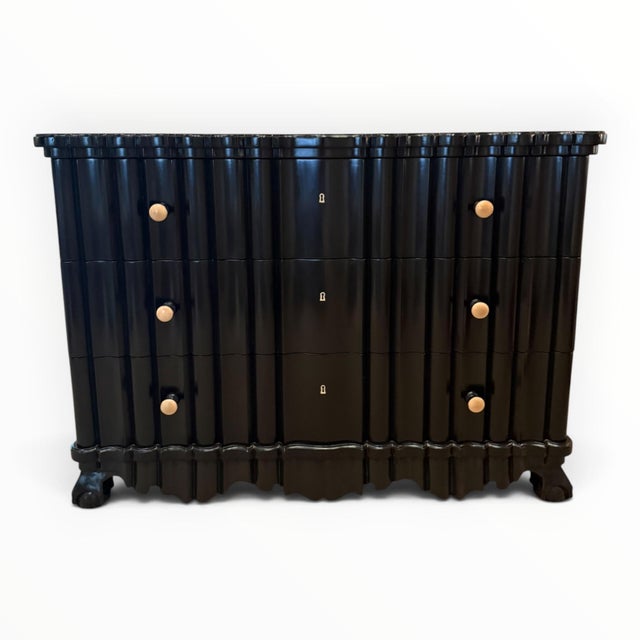 2010s Dessin Fournir Portuguese Ebonized Commode For Sale - Image 5 of 6