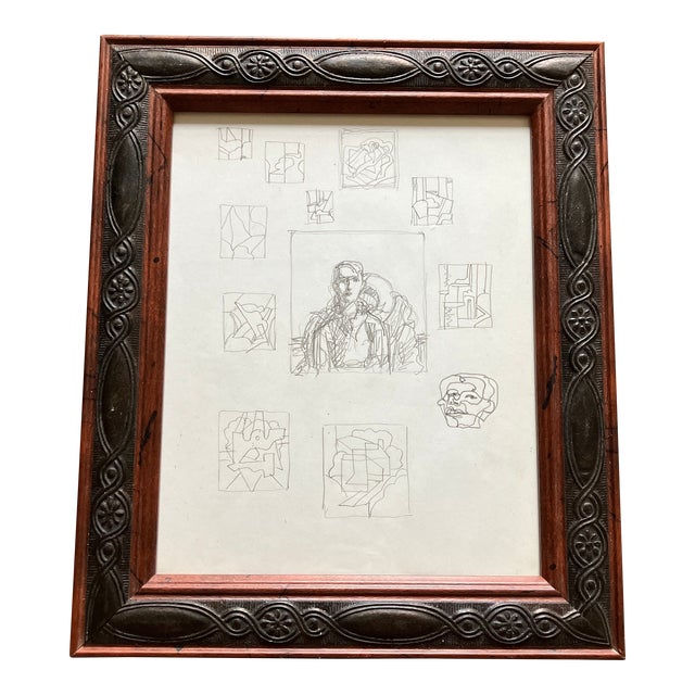 1970’s Original Abstract Pencil Drawing For Sale