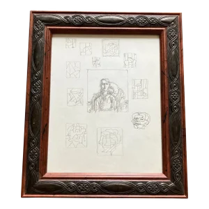 1970’s Original Abstract Pencil Drawing