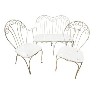 Mid-Century Garden Set from Karasek, Vienna, Austria, 1950s, Set of 3 For Sale