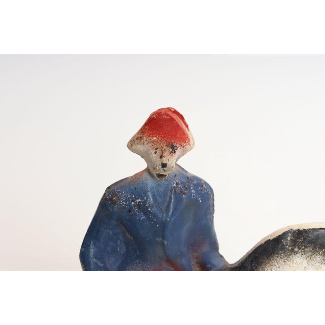 Sculpture Materials Vintage Americana Carnival Chalk Chalkware George Washington on Horseback Patriotic Sculpture / Figurine For Sale - Image 7 of 16