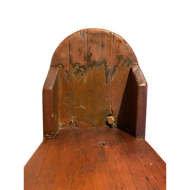 Antique 18th Century Vernacular European Primitive Chestnut Bench For Sale - Image 4 of 11