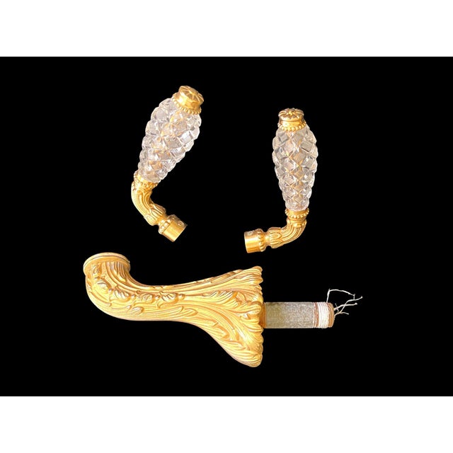 Sherle Wagner Iconic Sherle Wagner Imperial Swan 24k Gold & Rock Crystal Bathroom Suite For Sale - Image 4 of 8