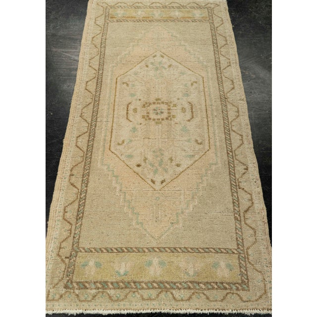Turkish Mini Rug Oriental Hand Knotted Vintage Rug 1'9" x 3'7" #21076 Explore a curated collection of hallway runners,...