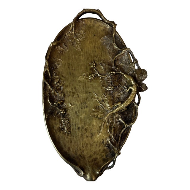 Antique Art Nouveau Trinket Tray, 1890s For Sale