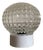 Vintage Geometric Pressed Glass Flush Mount Ceiling Light, 1970s For Sale
