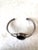 Sterling Silver and Onyx Cuff Bracelet For Sale - Image 4 of 5