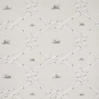Sample - Schumacher Ouvrez Moi Wallpaper, Grey For Sale