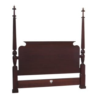 Baker King Size Mahogany Poster Bed Headboard For Sale
