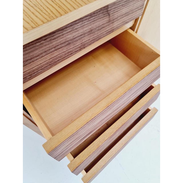 Freestanding String Shelf-System Unit Bookcase in Ash, Walnut & Metal from Koch Möbel, Germany, 1950s For Sale - Image 12 of 18
