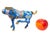 Vintage Chinese Cloisonné Horse Figurine Enamel Brass Statue Blue Red Gold 8.5" For Sale - Image 15 of 15
