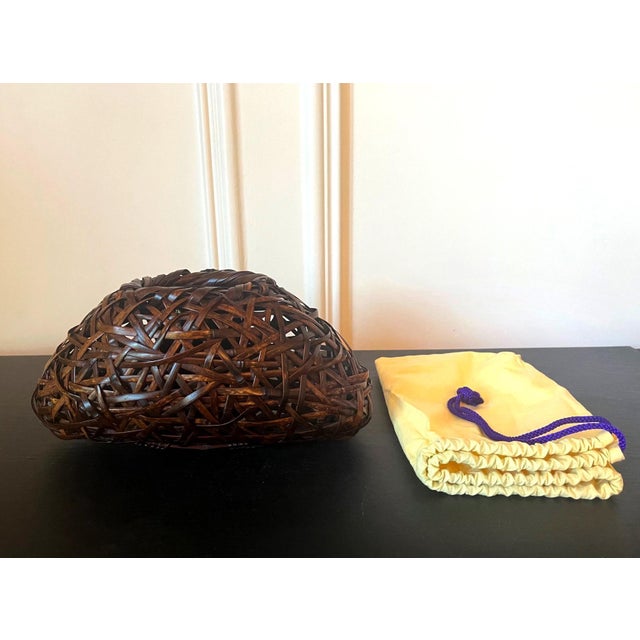 Japanese Woven Ikebana Hanging Basket by Suemura Shobun For Sale - Image 16 of 18