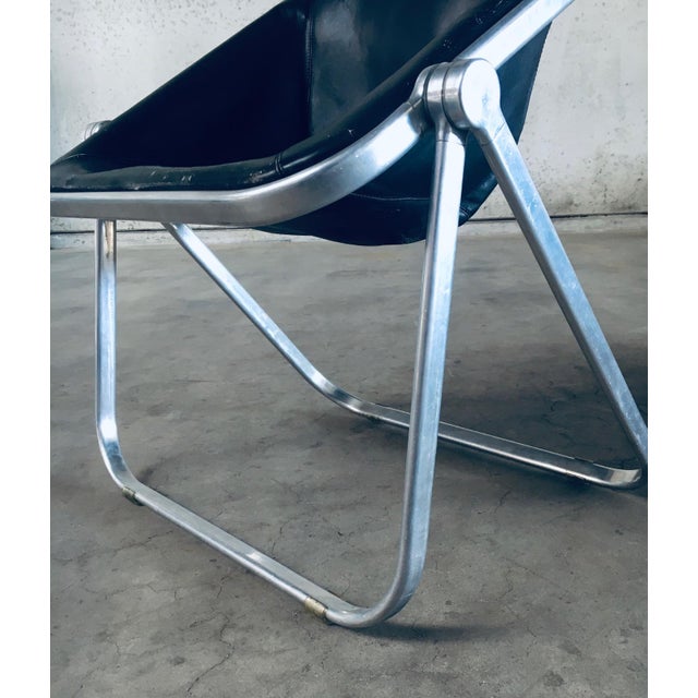 Plona Leather Side Chair by Giancarlo Piretti for Castelli, 1970s For Sale - Image 12 of 18