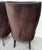 Pair Custom Mogul Los Angeles Espresso-Brown Velvet High-Back Wing Chairs For Sale - Image 14 of 16