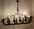 Art Deco Cast Iron Viking Longboat Chandelier, 1940s For Sale - Image 15 of 18