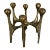 Mid-Century German Brutalist Candleholder in Bronze from Michael Harjes, 1960s For Sale