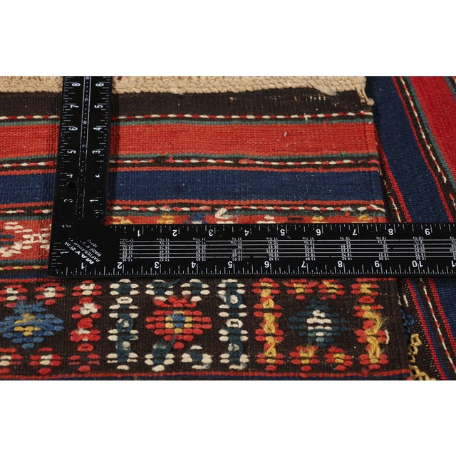 Antique Caucasian Shahsavan Kilim Rug - 02'09 X 06'08 For Sale In Dallas - Image 6 of 9