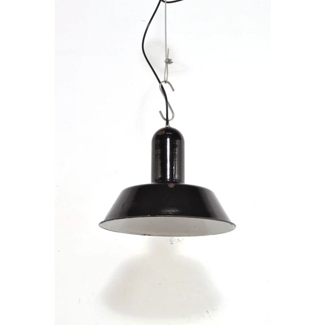 Vintage Enamel Pendant Lamp, 1950s For Sale - Image 6 of 6