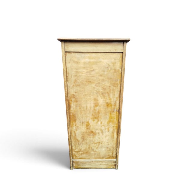 Brown Antique Danish Oak Tambour Archive Cabinet from S.M.V. Silkeborg, 1920s For Sale - Image 8 of 10