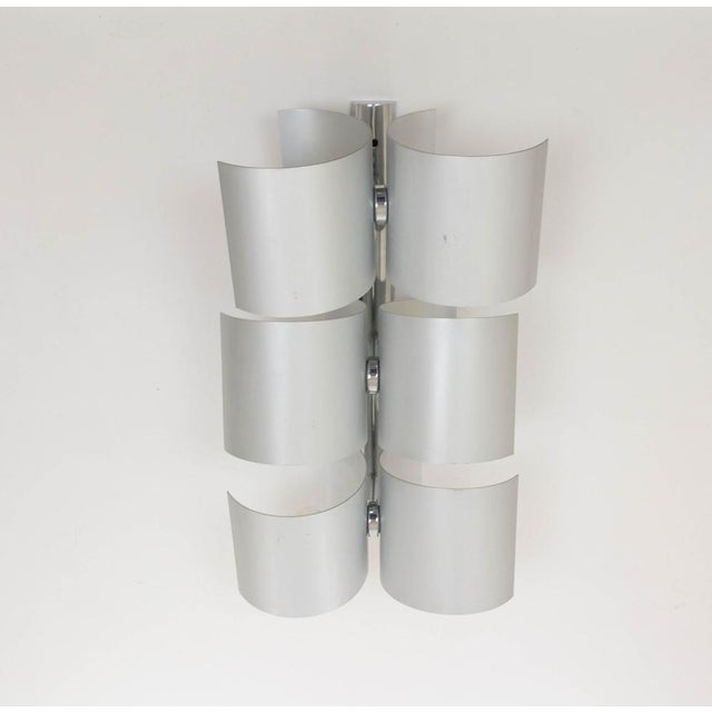 Large Aluminium Wall Lamp by Nucleo Sormani, 1970s For Sale - Image 6 of 9