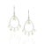 Beaded Diamond Drop Earrings in 18k Solid White Gold- A Pair For Sale In New York - Image 6 of 11