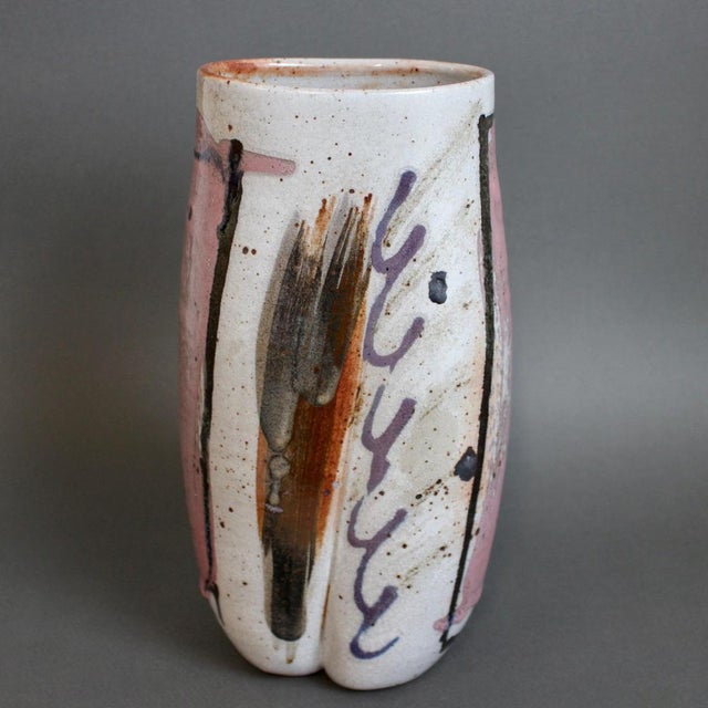 Ceramic Vintage French Ceramic Flower Vase, 1990s For Sale - Image 7 of 18