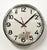 Metal Vintage Industrial Silver Wall Clock from TN, 1960s For Sale - Image 7 of 18