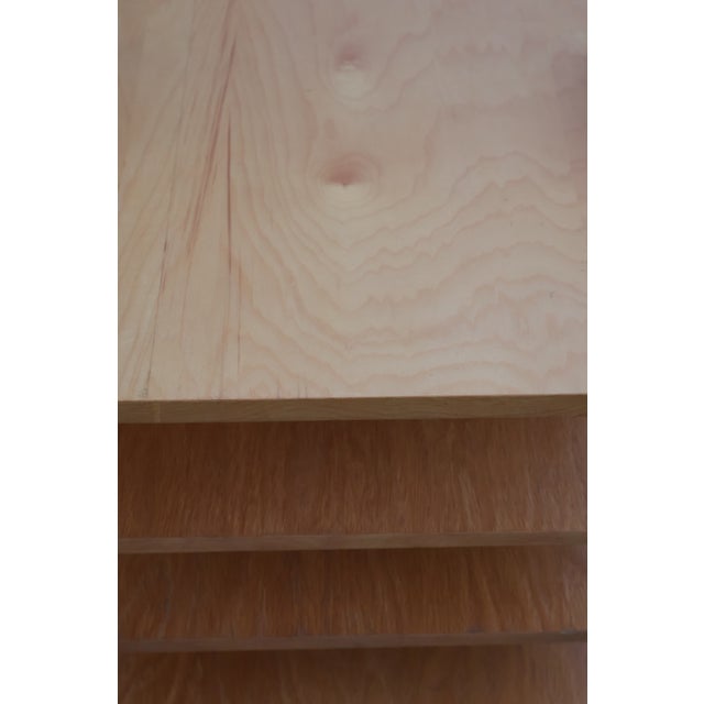 Mid 20th Century 20th Century MCM Handcrafted Blonde Wood Magazine Tree For Sale - Image 5 of 18
