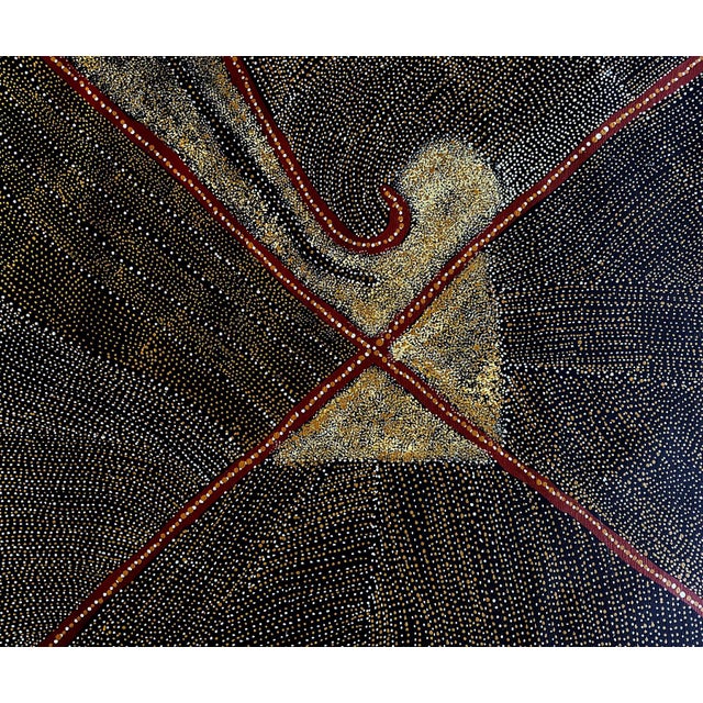 Rare Very Large Australian Aboriginal Painting by Kathleen Petyarre For Sale - Image 12 of 17