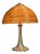 Mid-Century Modern Pencil Reed, Rattan, Bamboo and Brass Mushroom Table Lamp, 1970s For Sale
